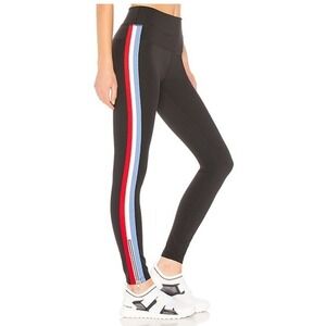 SPIRITUAL‎ GANGSTER Leggings Black w/ Stipe Size SMALL